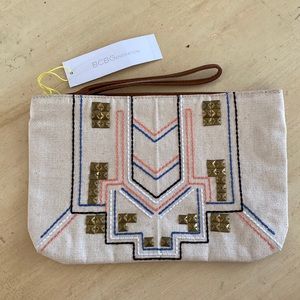 NWT BCBGeneration natural wristlet